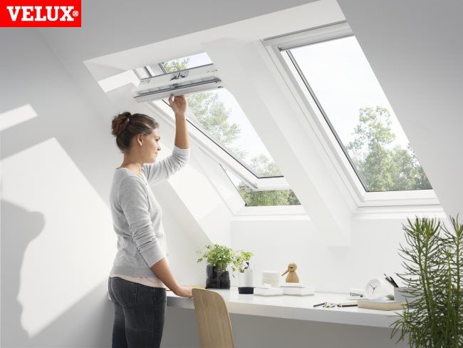 Jumta logi VELUX GLU 0055 rokt