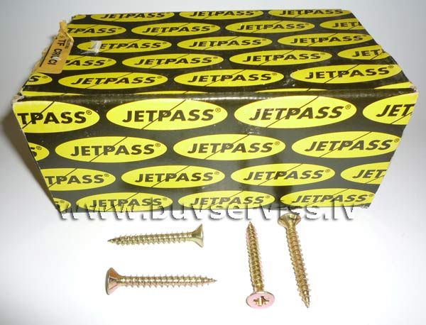 Skrūves JETPASS kokam dz.cinkota 6 x 50