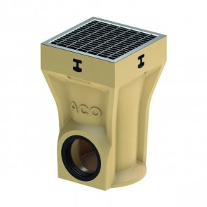 Aco Self Europoint Dziļā gūlija ar cinkota tērauda režģi, B125, 252x252x400mm