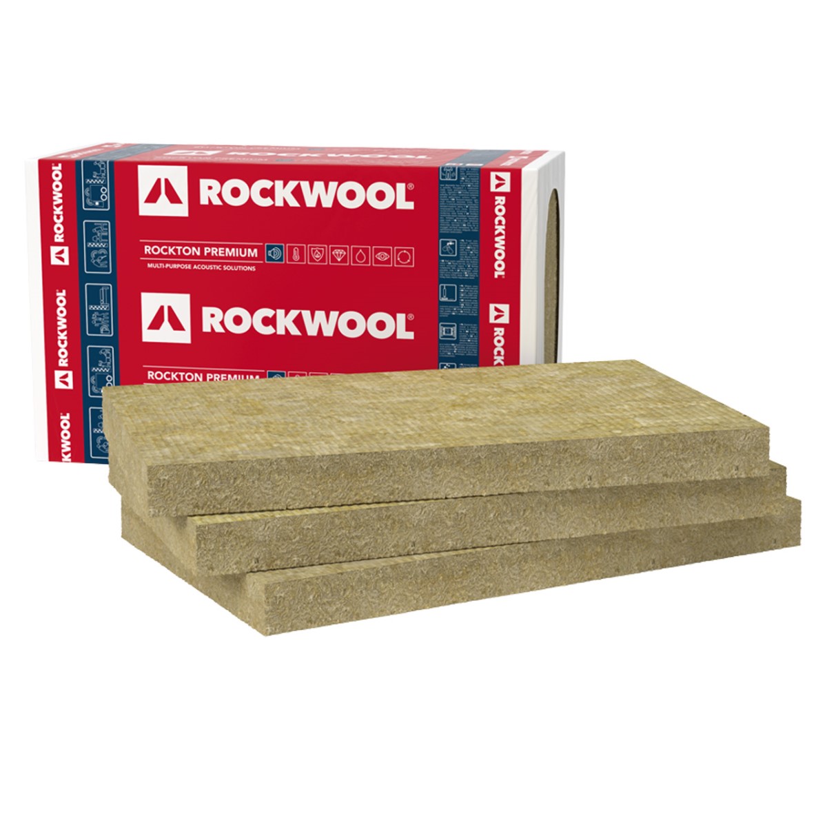Rockwool Rockton Premium Paaugstināta blīvuma akmens vates plāksnes