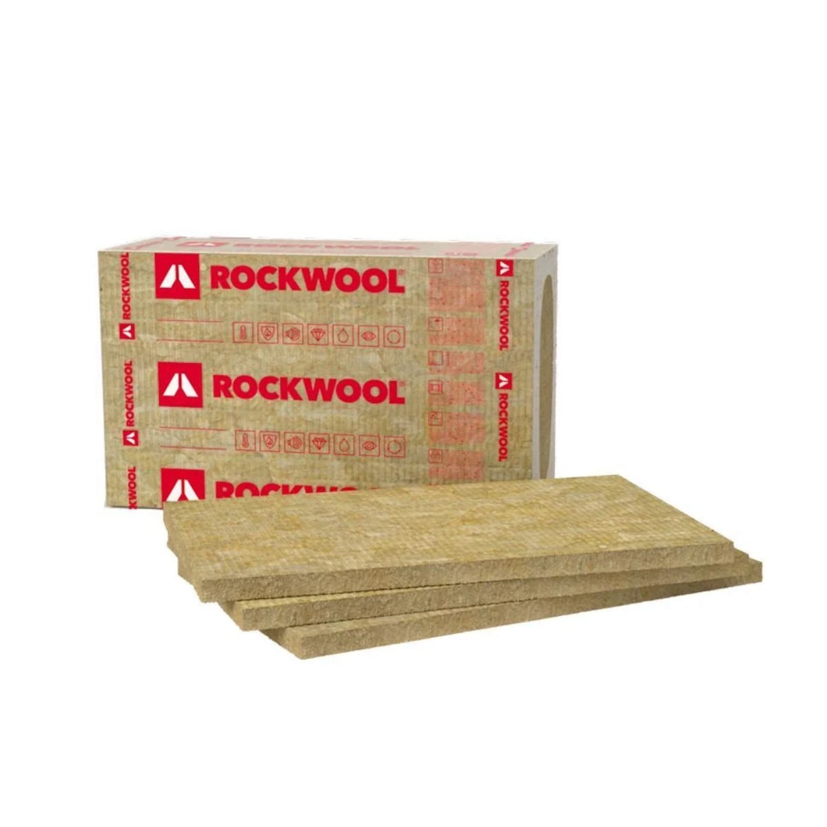 Rockwool Frontrock S Nedegošas akmens vates plāksnes fasādei 20x600x1000mm, iepak. 4.8m2