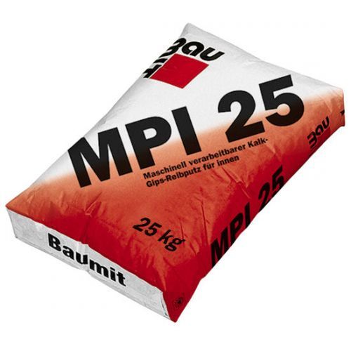 BAUMIT MPI 25 cementa-kaļķa mašīnapmetums iekšdarbiem 25kg