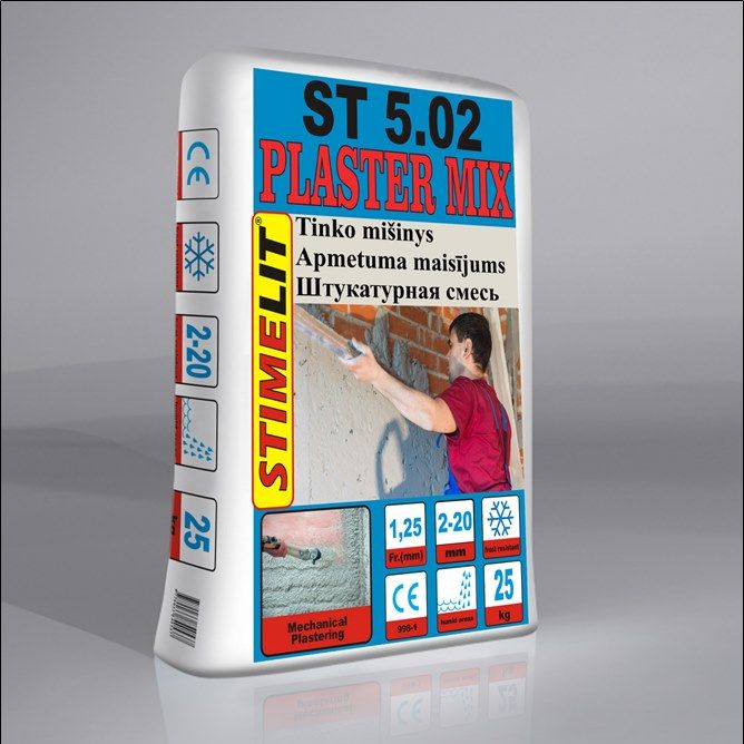 Stimelit ST 5.02 Известково-цементная штукатурная смесь , 25kg
