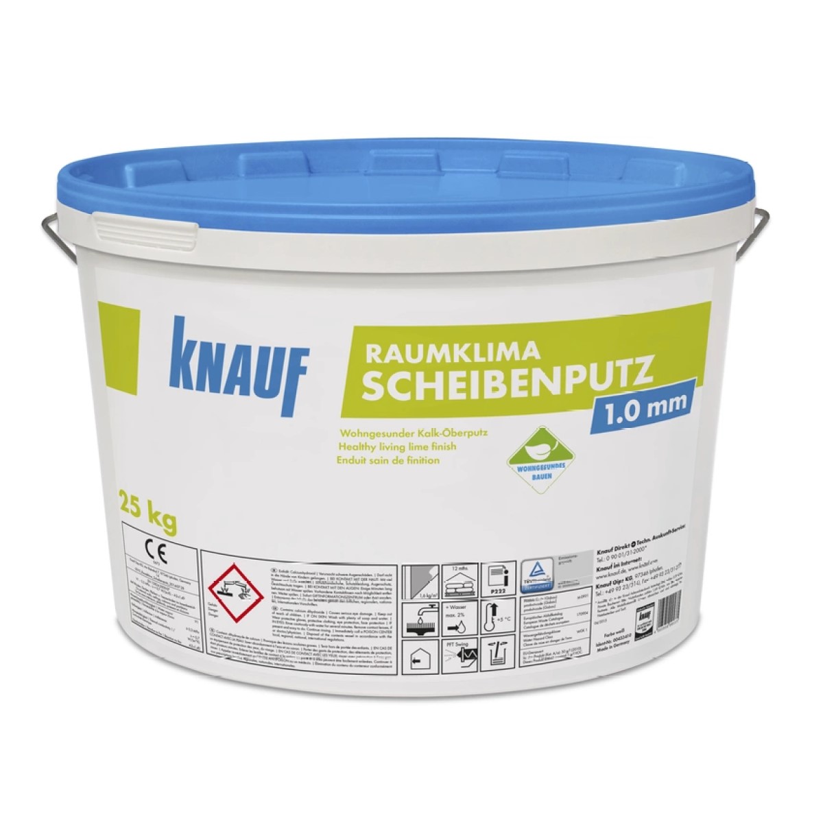 Knauf Raumklima Scheibenputz Lietošanai gatavs kaļķa apmetums