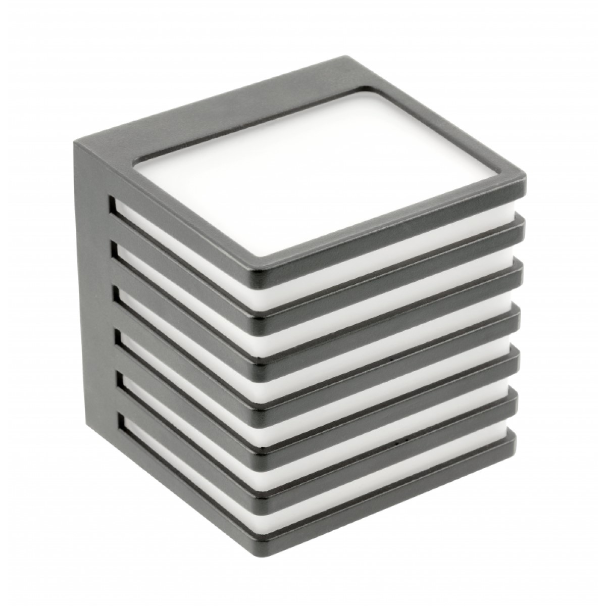 GTV SIROLO LED Fasādes gaismeklis, 10W, 1000lm, IP54, 4000K, pelēks