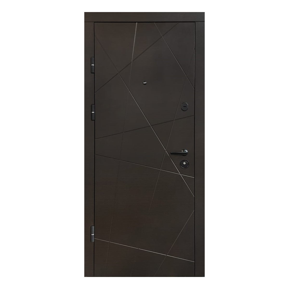 Rassa Ugunsdrošās metāla ārdurvis ar kārbu, slēdzeni un eņģēm, EI45, 860x2050mm, kreisās
