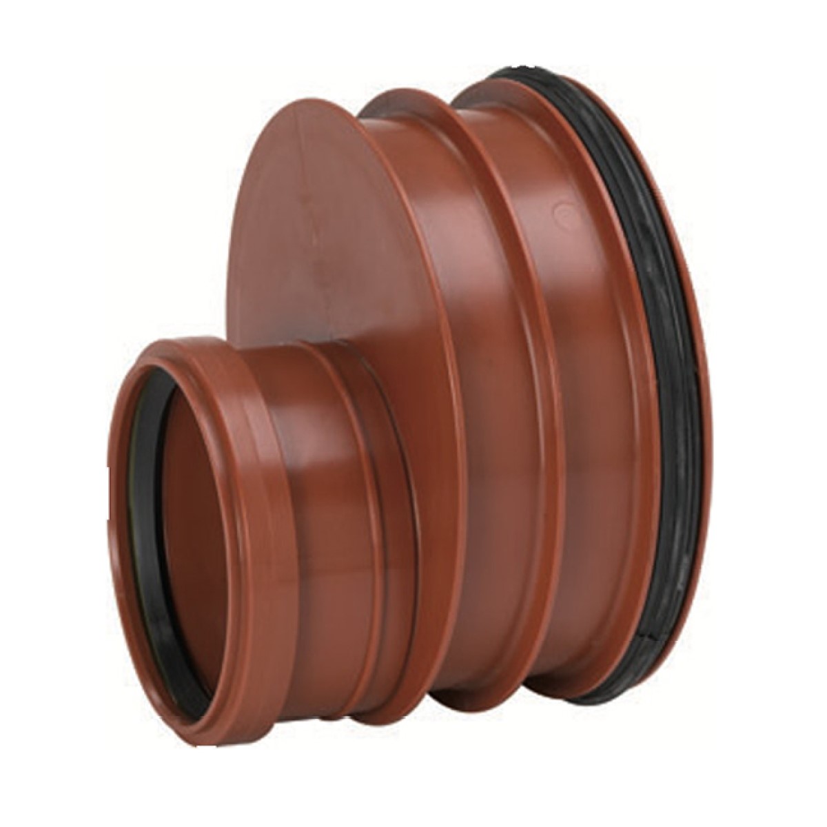 Uponor Infra Ultra Rib 2 Ārējās kanalizācijas pāreja, UR2/gludsienu caurule