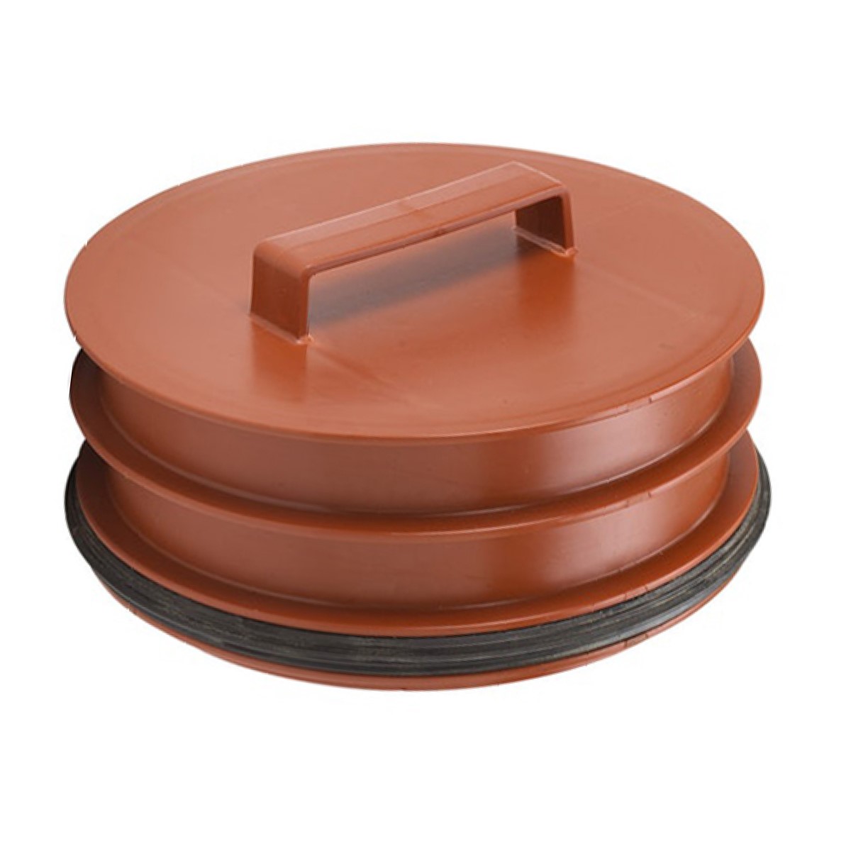 Uponor Infra Ultra Rib 2 Ārējās kanalizācijas aizbāznis, ar blīvgrdzenu