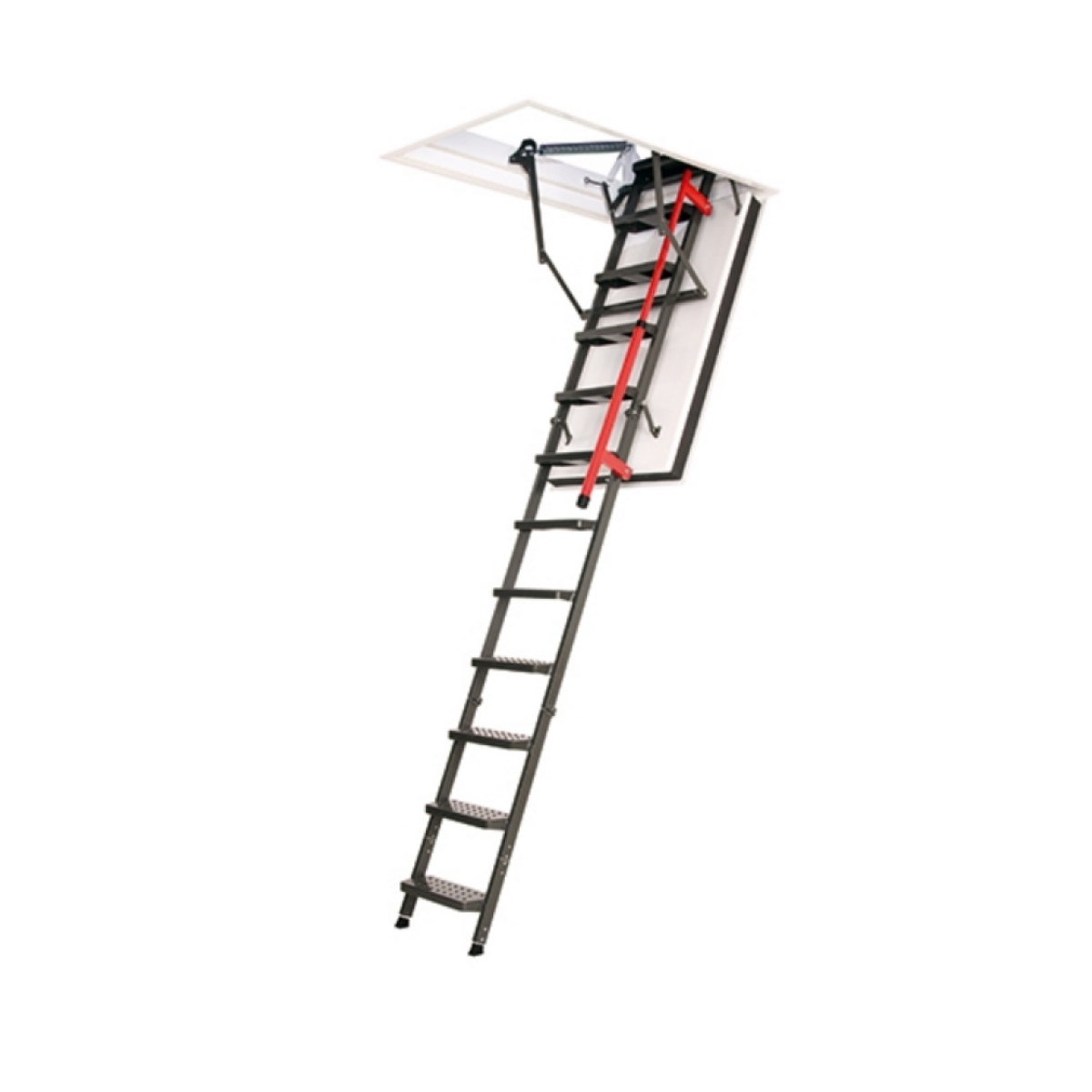 Fakro Ugunsdrošās bēniņu kāpnes ar metāla pakāpieniem, trīsdaļīgas LMF 120, 280cm