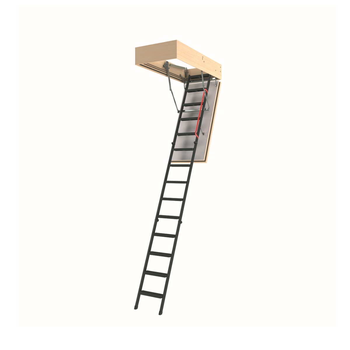 Fakro Ugunsdrošās bēniņu kāpnes ar metāla pakāpieniem, trīsdaļīgas LMF EI60 280-360cm