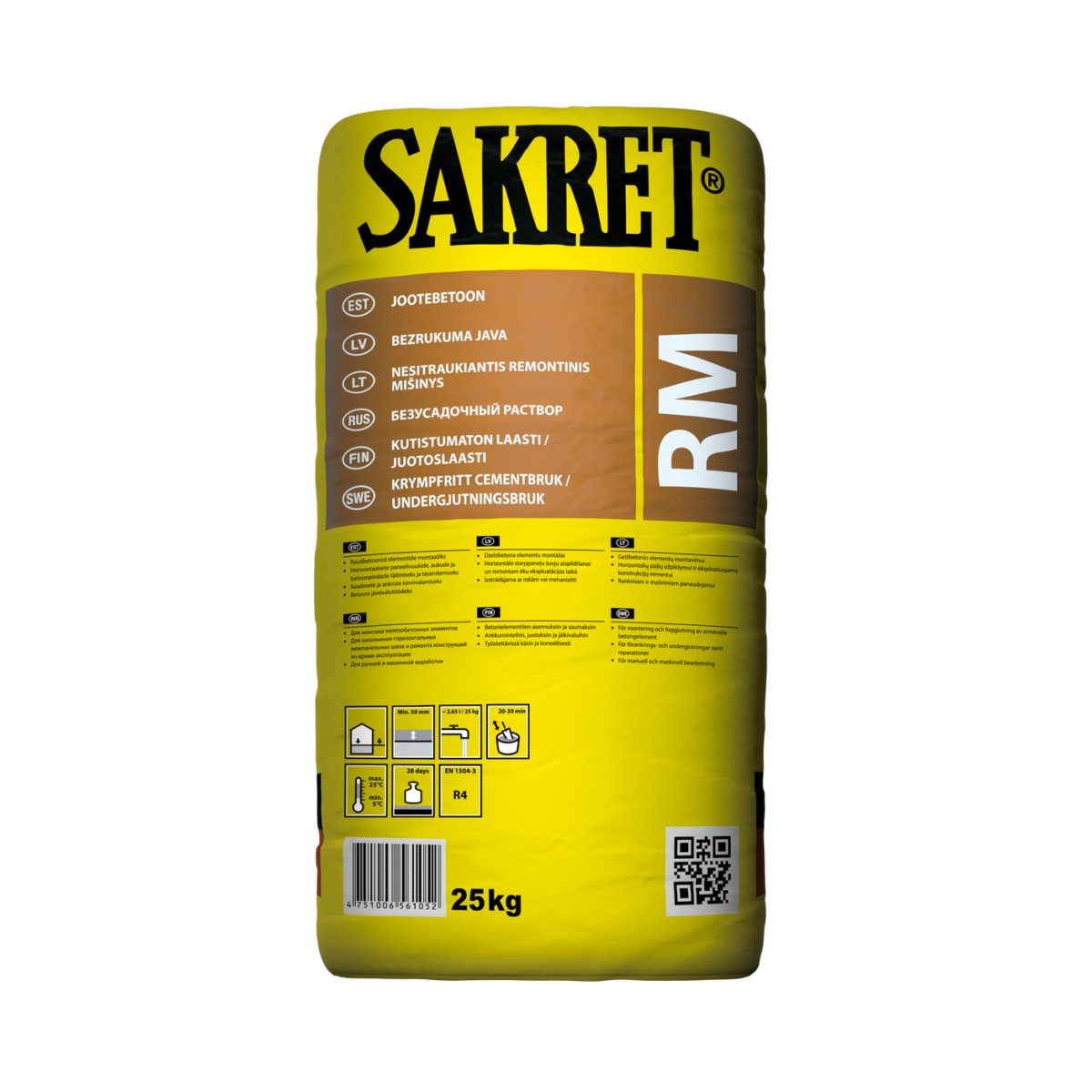 Sakret RM безусадочный раствор , 25kg