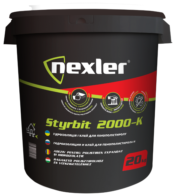 Nexler Styrbit 2000K EPS, XPS bituma līme 10kg
