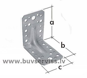 Leņķis ar ribu 70x70x55x2.5