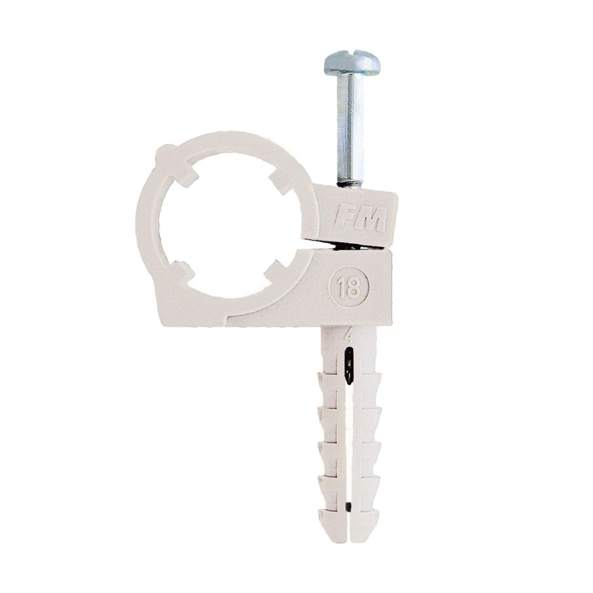 Friulsider CTN Stiprinājums kabeļiem un caurulēm ar dībeli un skrūvi