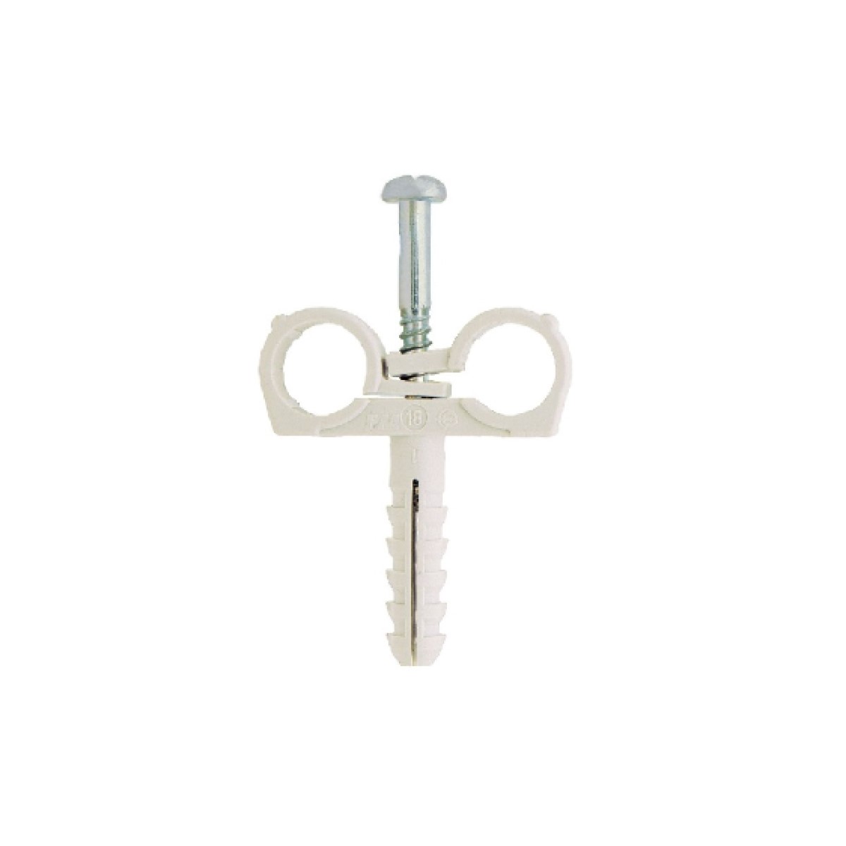 Friulsider CTND Dubultstiprinājums kabeļiem un caurulēm ar dībeli un skrūvi