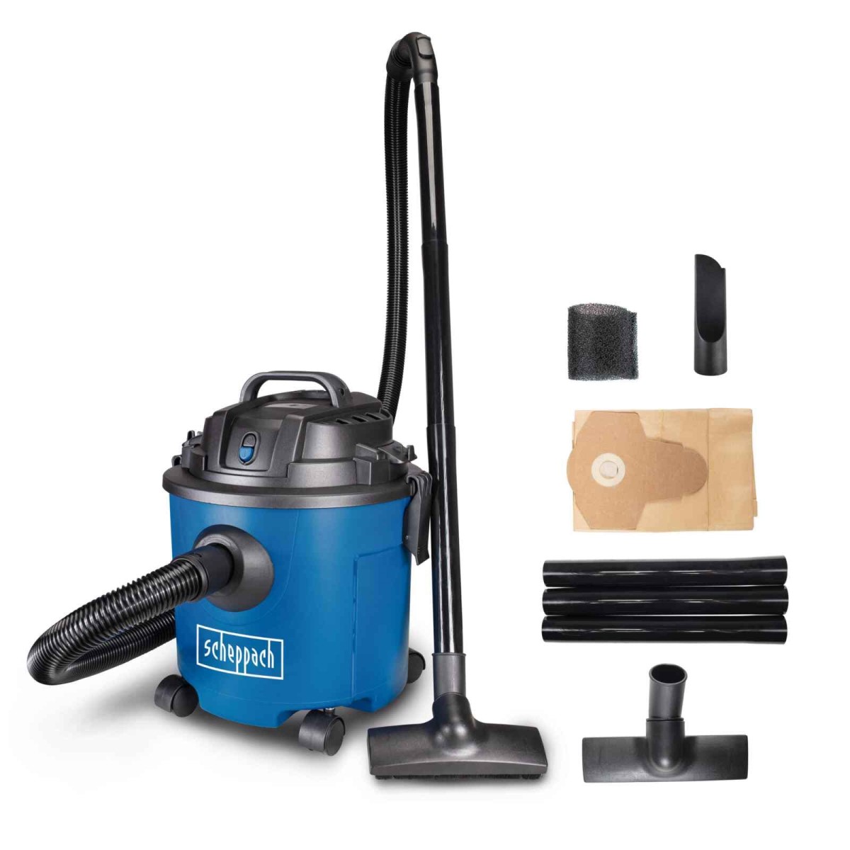 Scheppach NTS16 Putekļu sūcējs sausai un slapjai sūkšanai