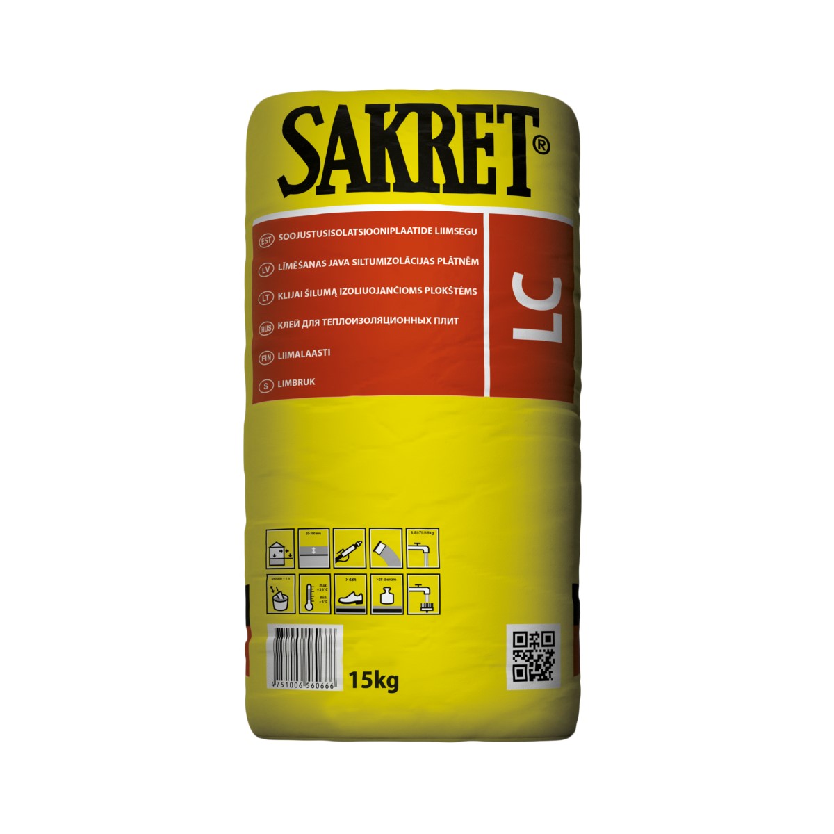 Sakret LC Vieglais betons/vieglais sastāvs grīdām, C5, 15kg