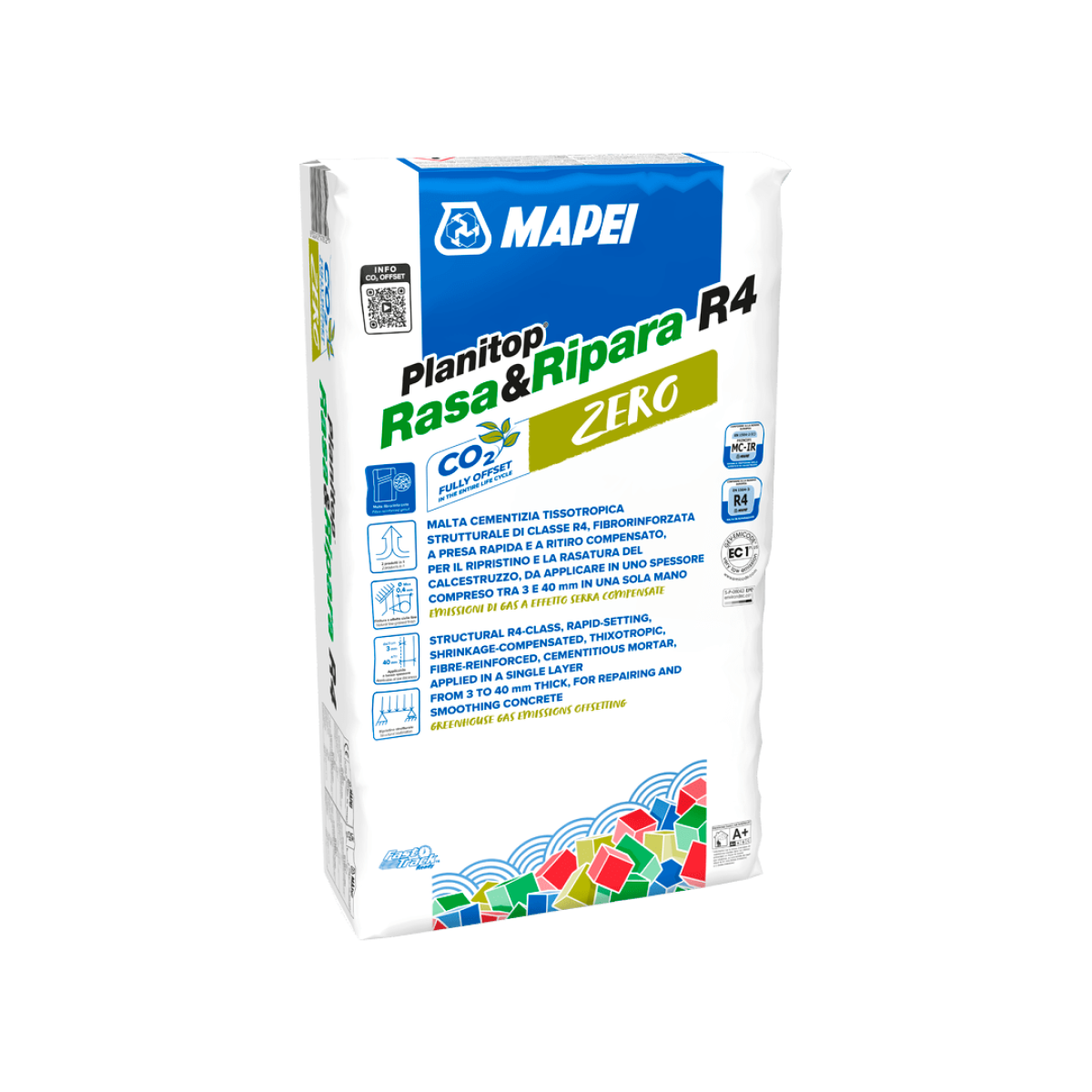 Mapei Planitop Smooth & Repair R4 Zero, Бетонный ремонтный состав (3–40 мм), 25 кг