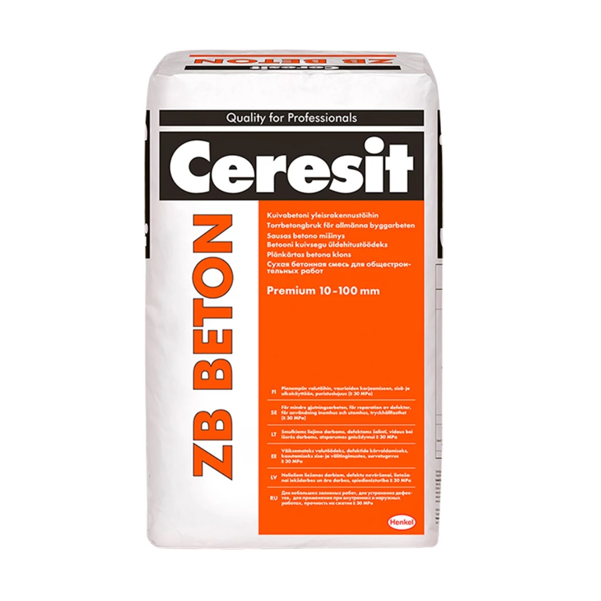 Ceresit ZB Beton Premium sausā betona java