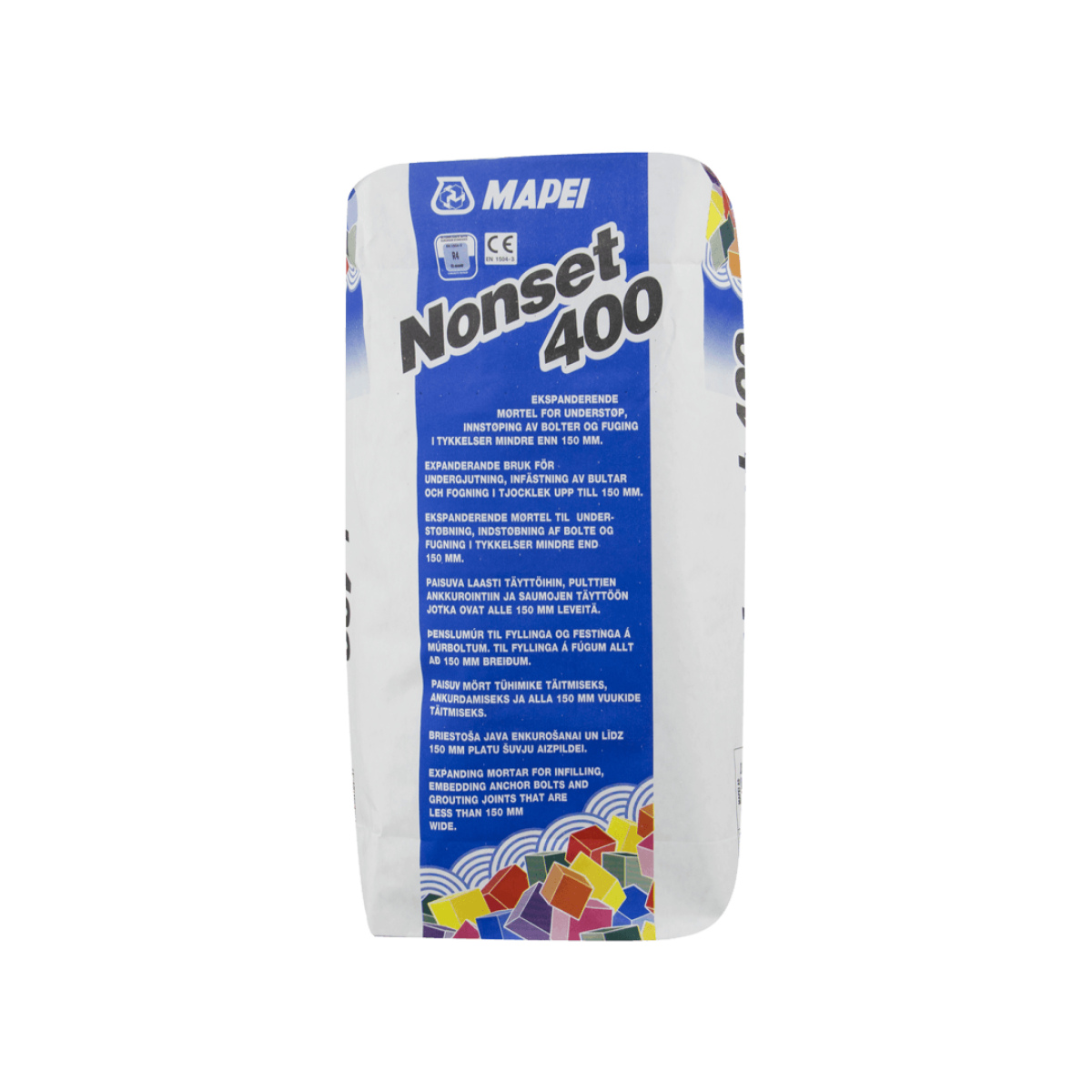 Mapei Nonset 400, Bezrukuma betona remonta sastāvs, 25 kg