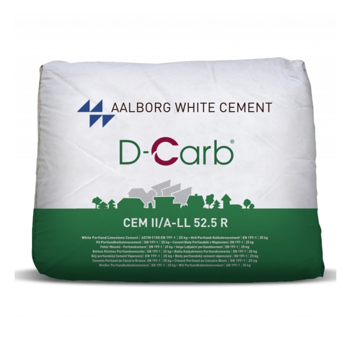 Sakret Aalborg White D-Carb baltais cements CEM II / A-LL 52,5R