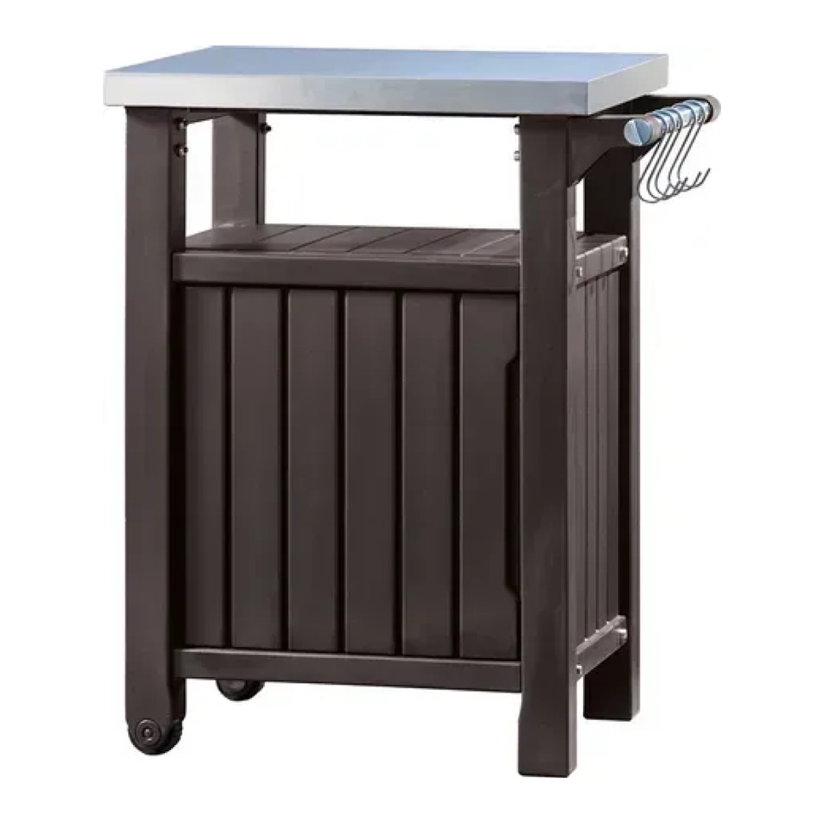 Keter Unity Daudzfunkcionāla mantu glabātuve ar grila galda virsmu