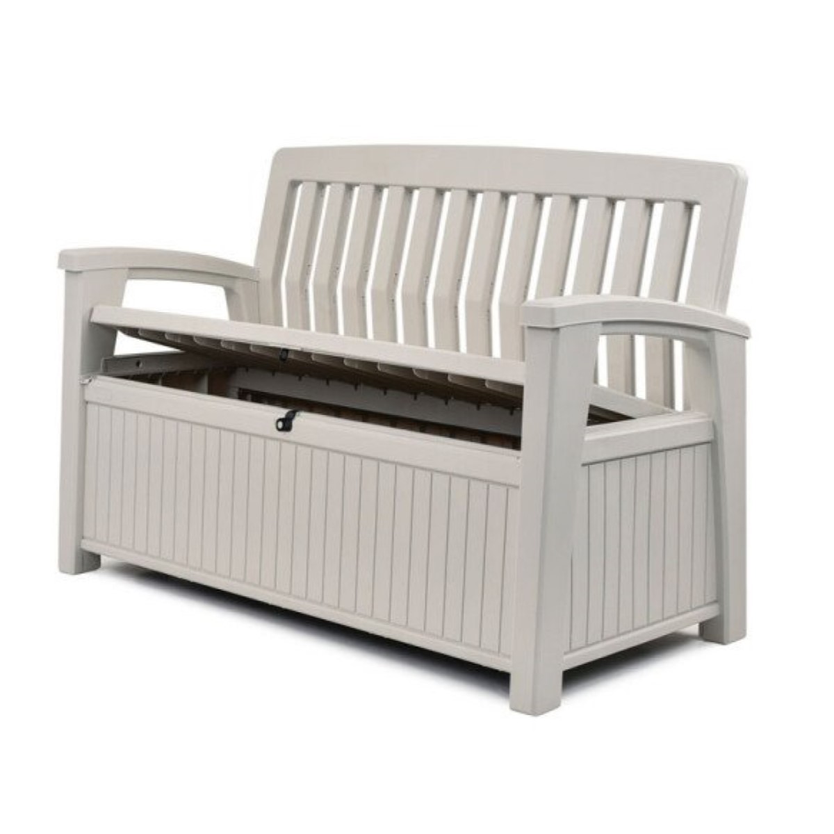 Keter Patio Dārza sols - mantu kaste 227L, Balta