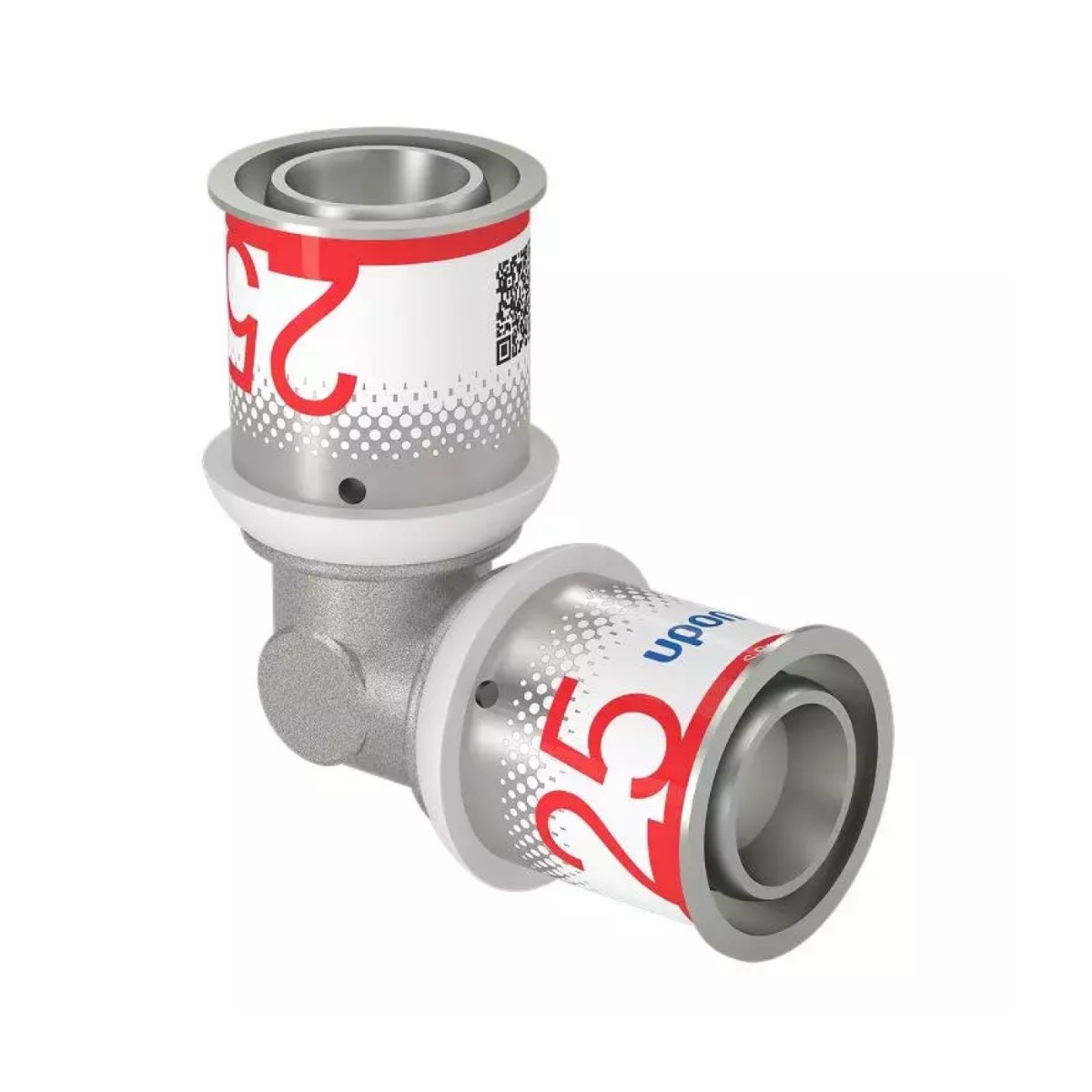 Uponor S-Press PLUS Колено 90°, латунь Uponor S-Press PLUS Līkums 90°, 25x25mm, misiņš