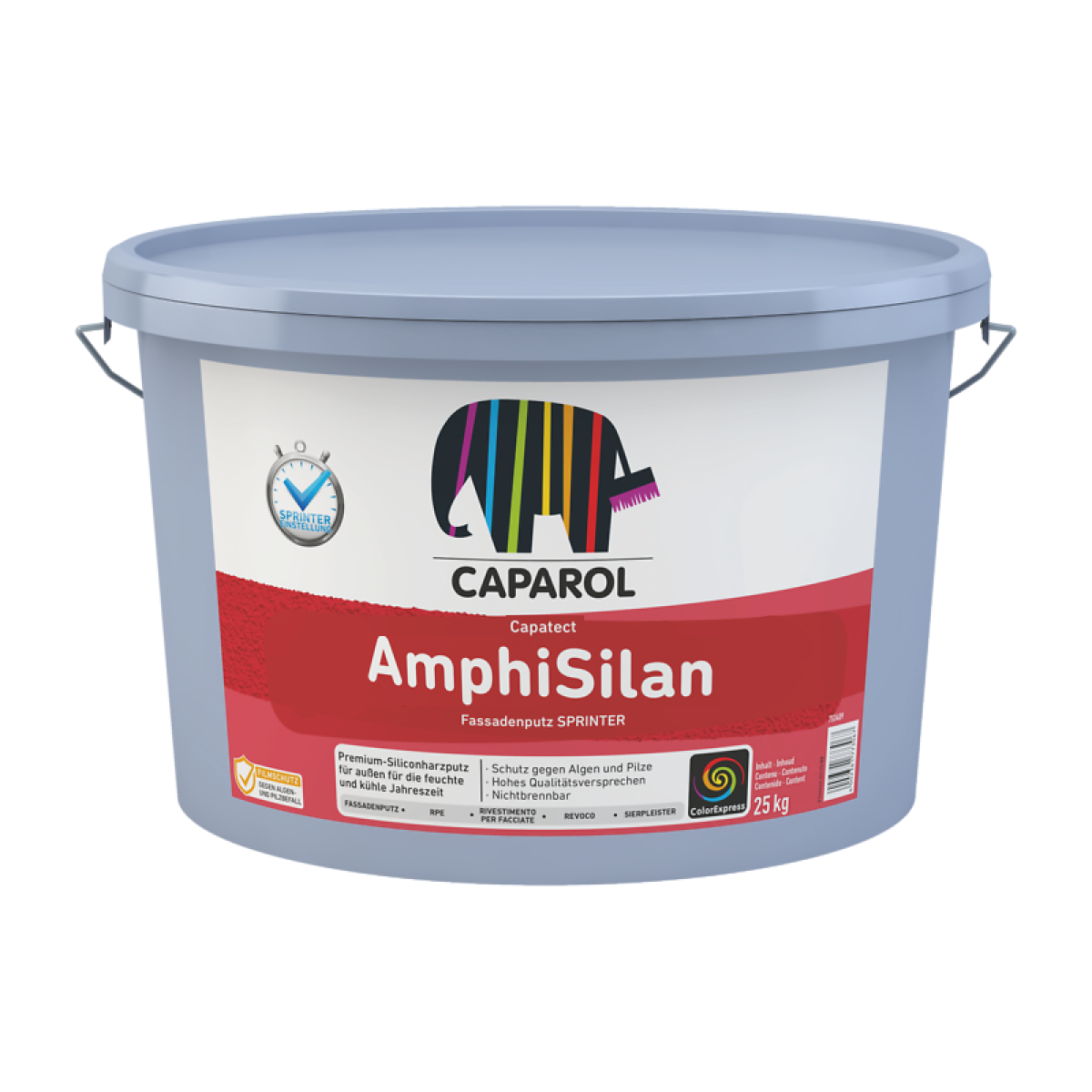 Caparol AmphiSilan Fassadenputz Gatavais silikona dekoratīvais apmetums (biezpiens)