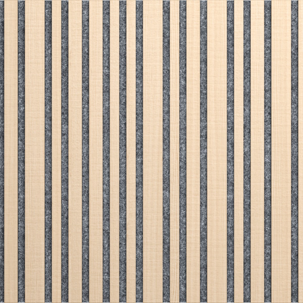 ILLI Tremolo Akustiskais sienas panelis, finierēts, pelēks filcs