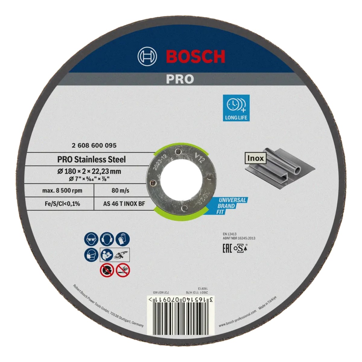 Bosch PRO Stainless Steel AS 46 T INOX BF griezējdisks nerūsējošam tēraudam