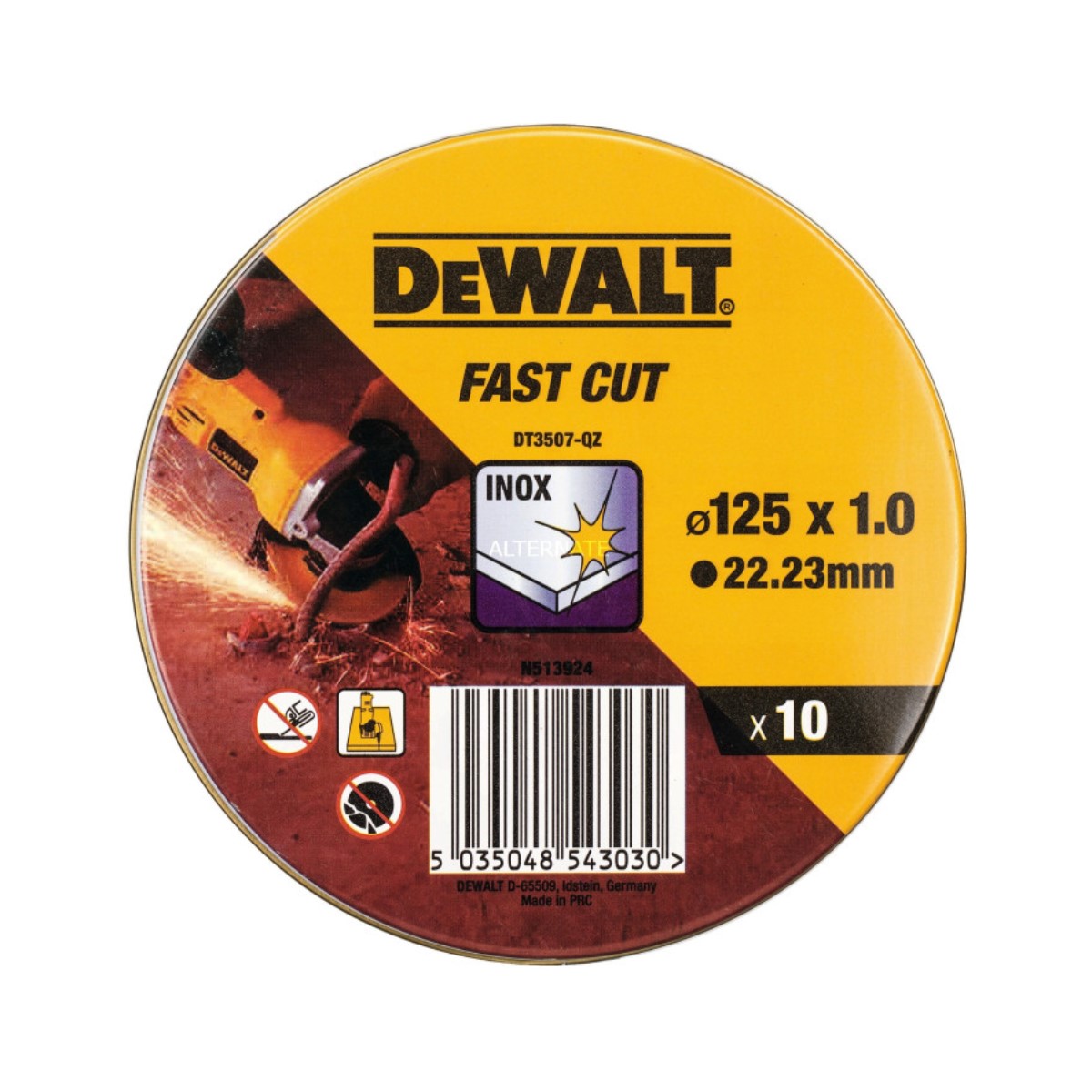DeWalt Griezējdisks metālam 125mm (10gab)