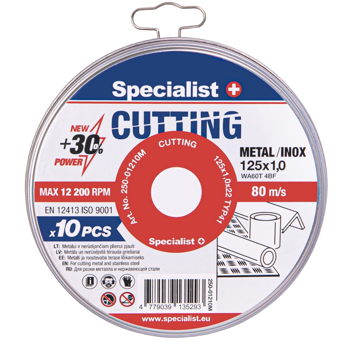 Specialist+ Metāla griešanas disks (10gab)