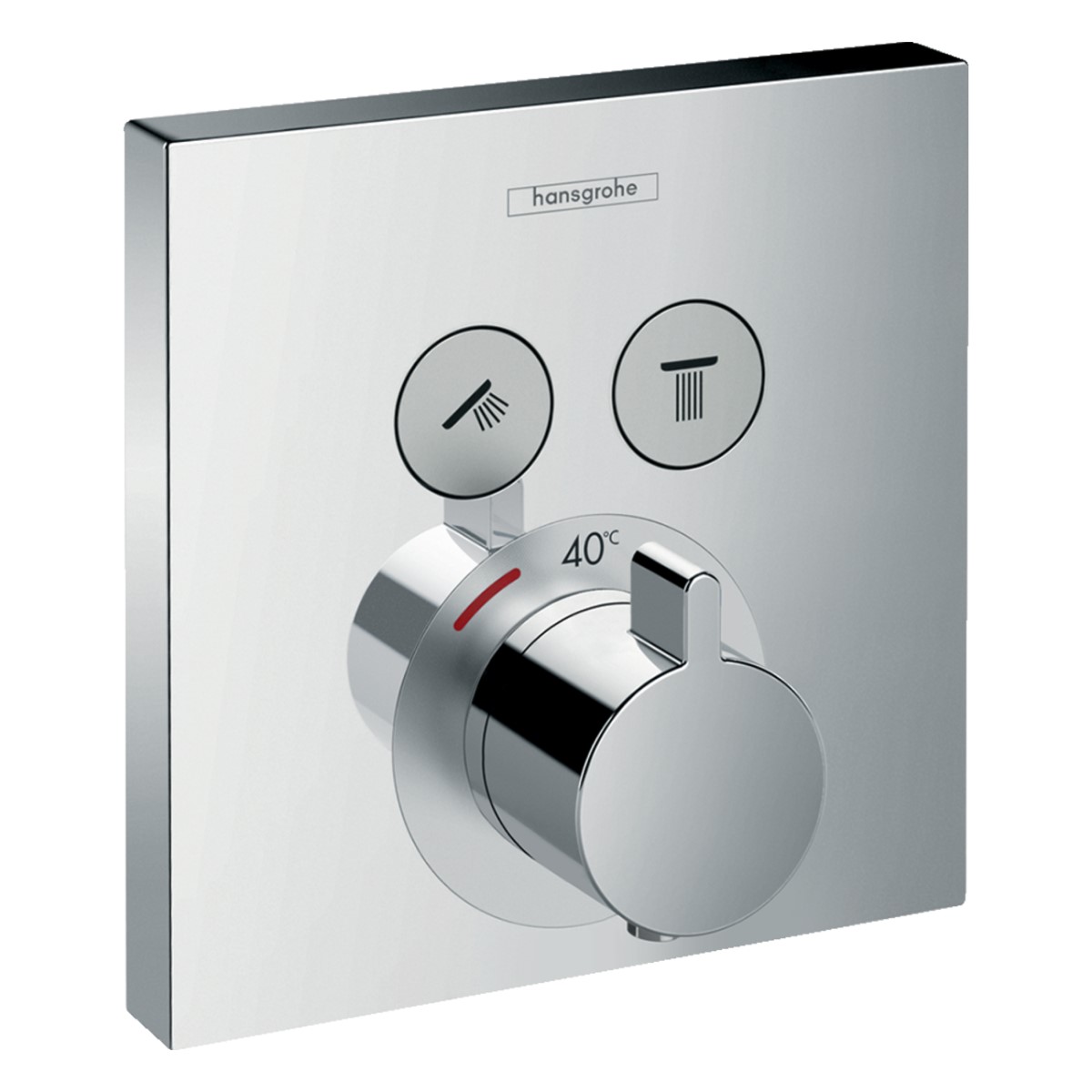 Hansgrohe ShowerSelect Iebūvējamais dušas termostats, 2 funkcijas