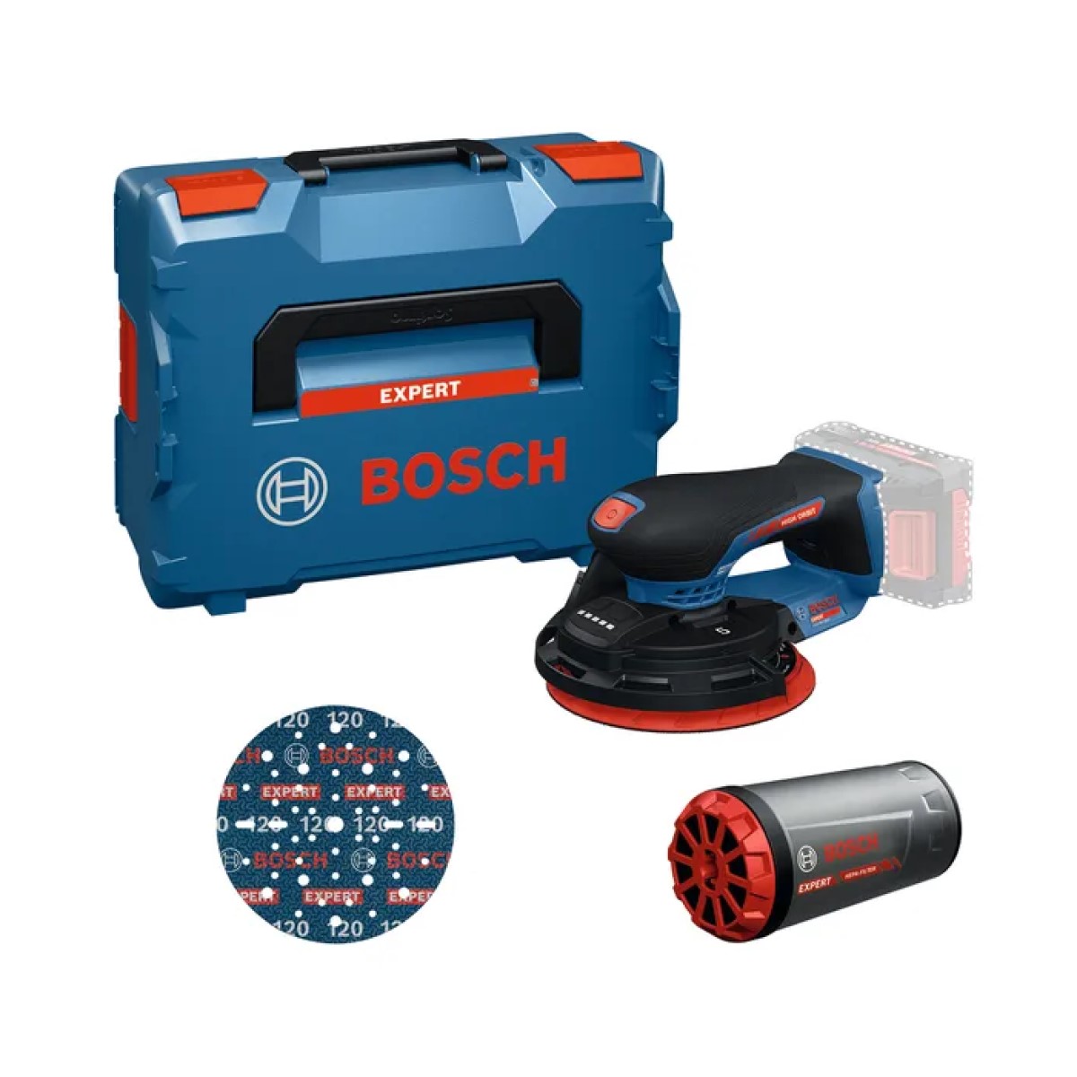 Bosch EXPERT EXEX18V-150-5 Akumulatora ekscentra slīpmašīna