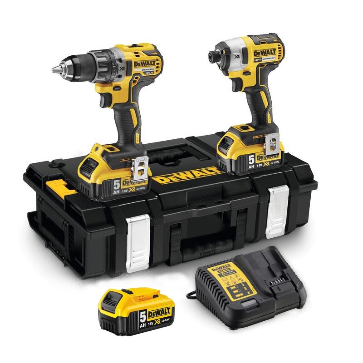 DeWalt Набор из двух инструментов, 18 В XR (+3X5.0Ah, lādētājs, koferis)