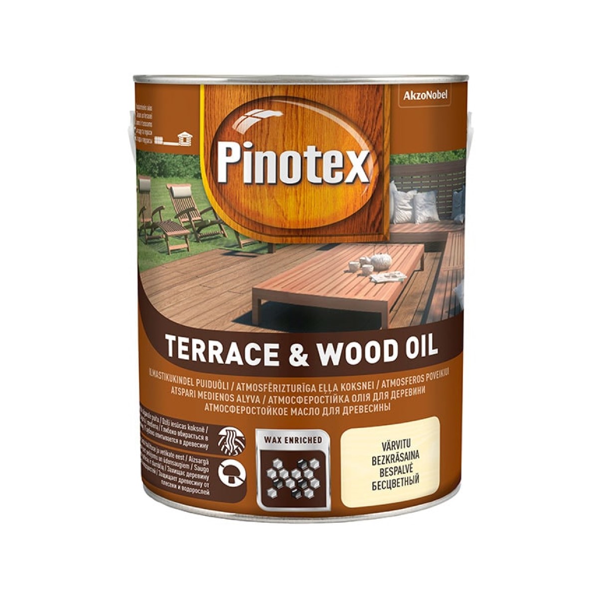 Pinotex Terrace & Wood Oil , bezkrāsains