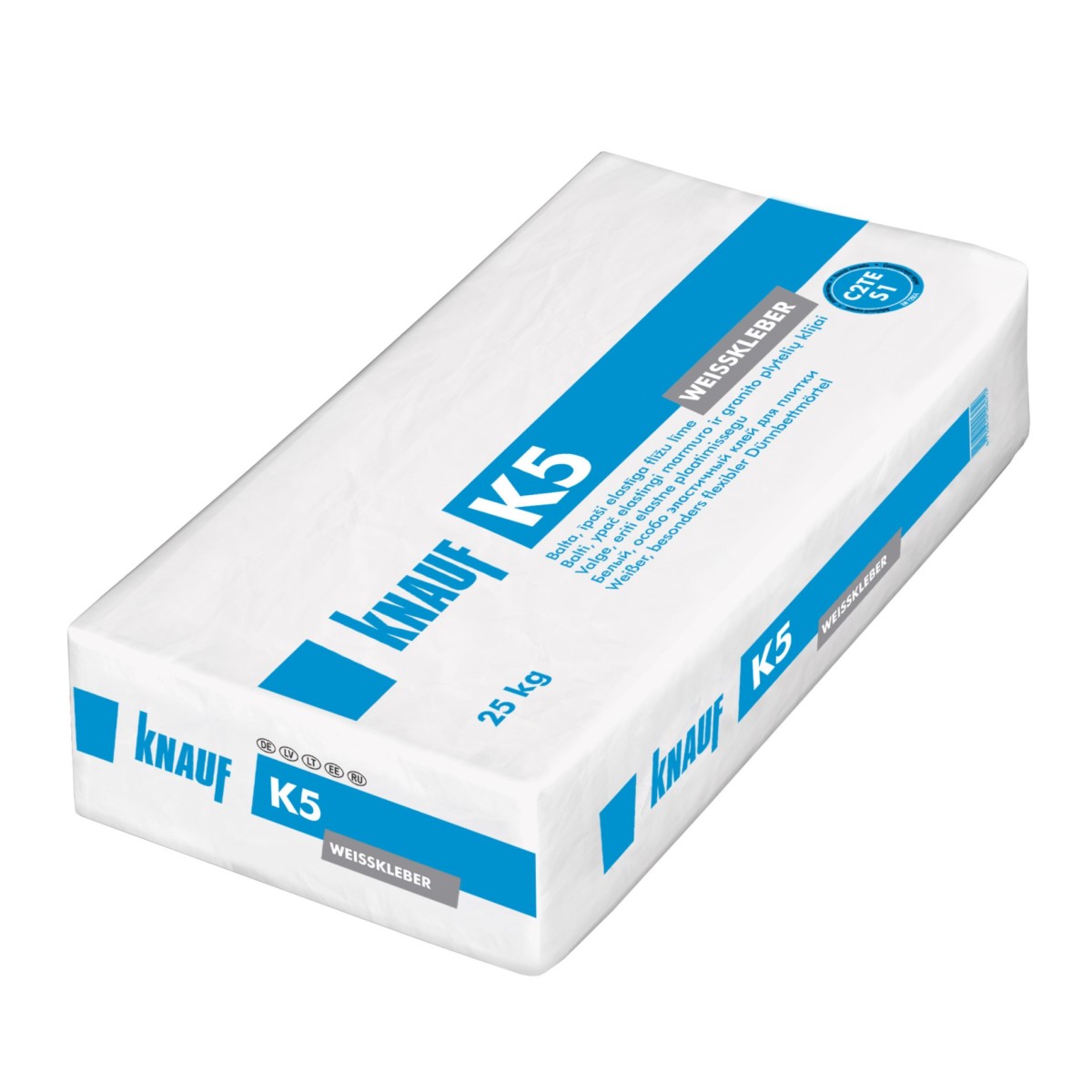 Knauf K5 эластичный плиточный клей, белый , 25kg