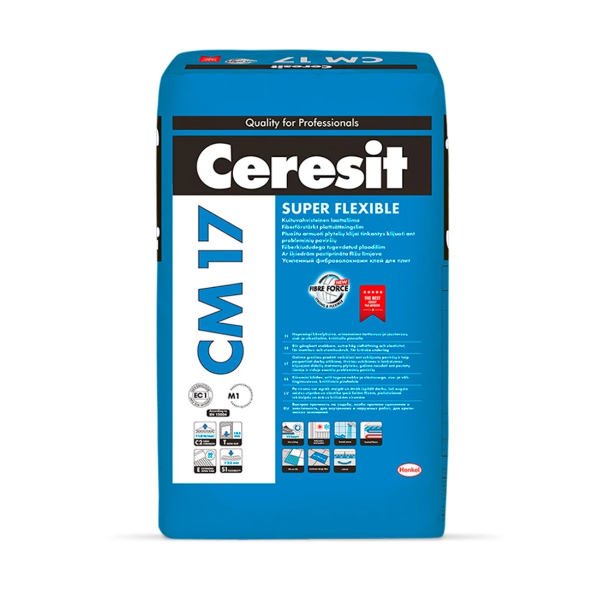 Ceresit CM 17 Super flexible Īpaši elastīga, šķiedrām pastiprināta flīžu līme