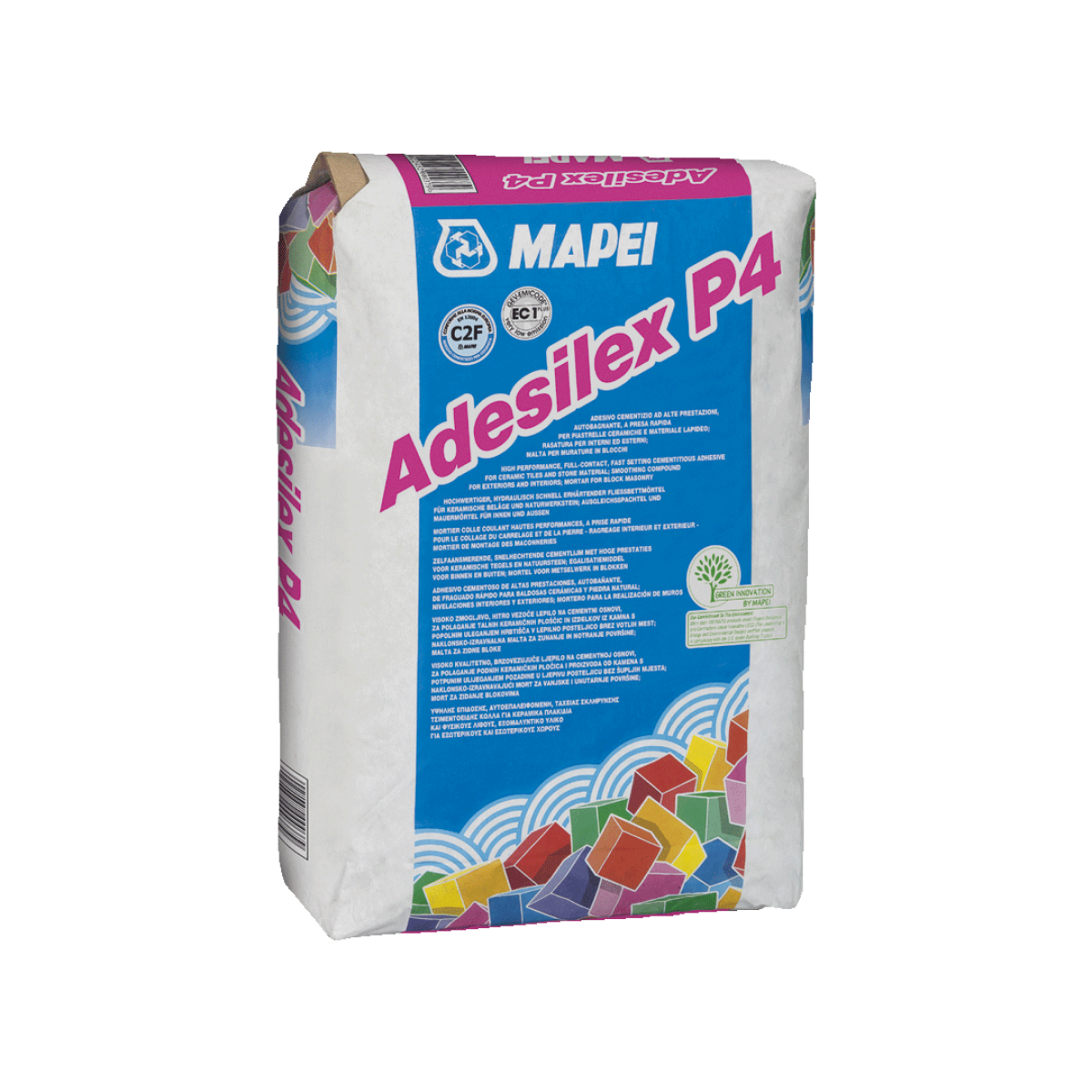 Mapei Adesilex P4 Ātri cietējoša flīžu līme, lielformāta grīdas flīzēm (C2F), 20 kg