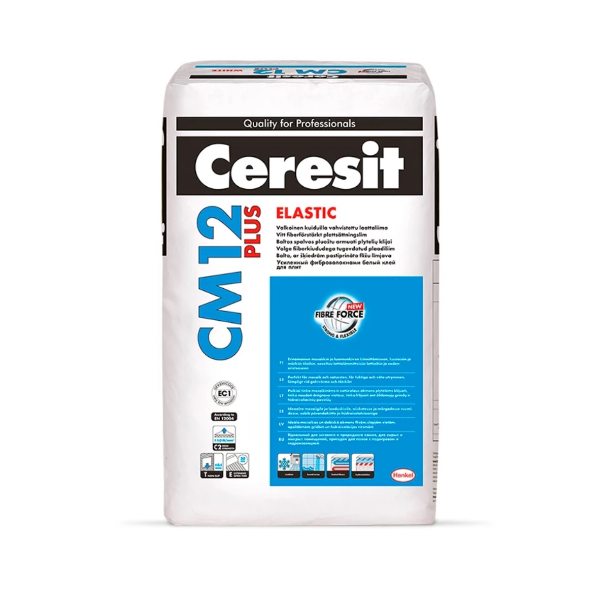 Ceresit CM 12 Elestīgā flīžu līme, pelēka