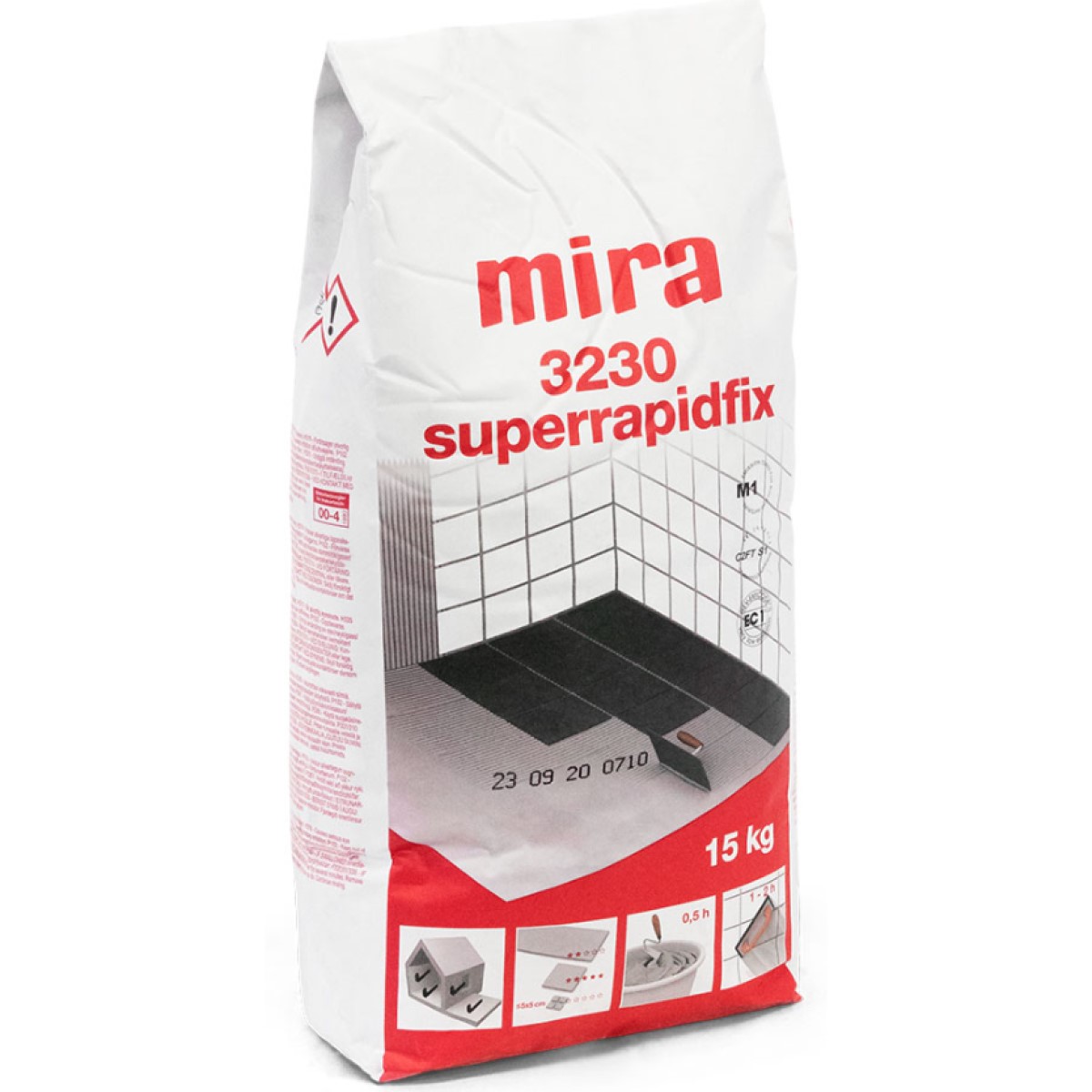 Mira 3230 superrapidfix ātri cietējoša flīžu līme