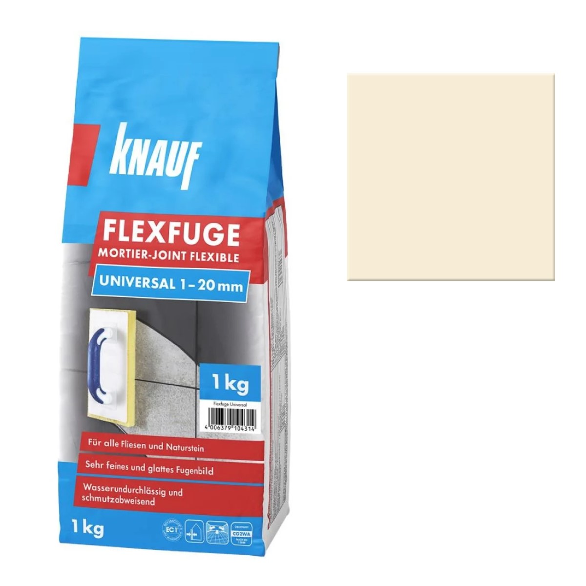 Knauf Flexfuge Universal Cementa bāzes flīžu šuvotājs