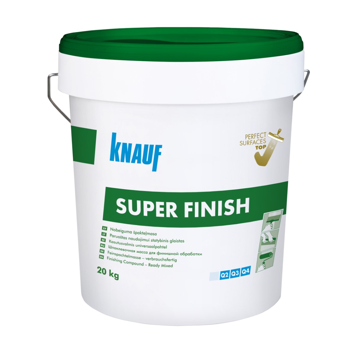 Knauf Super Finish готовая к употреблению универсальная шпаклевка (Zaļa), 20kg