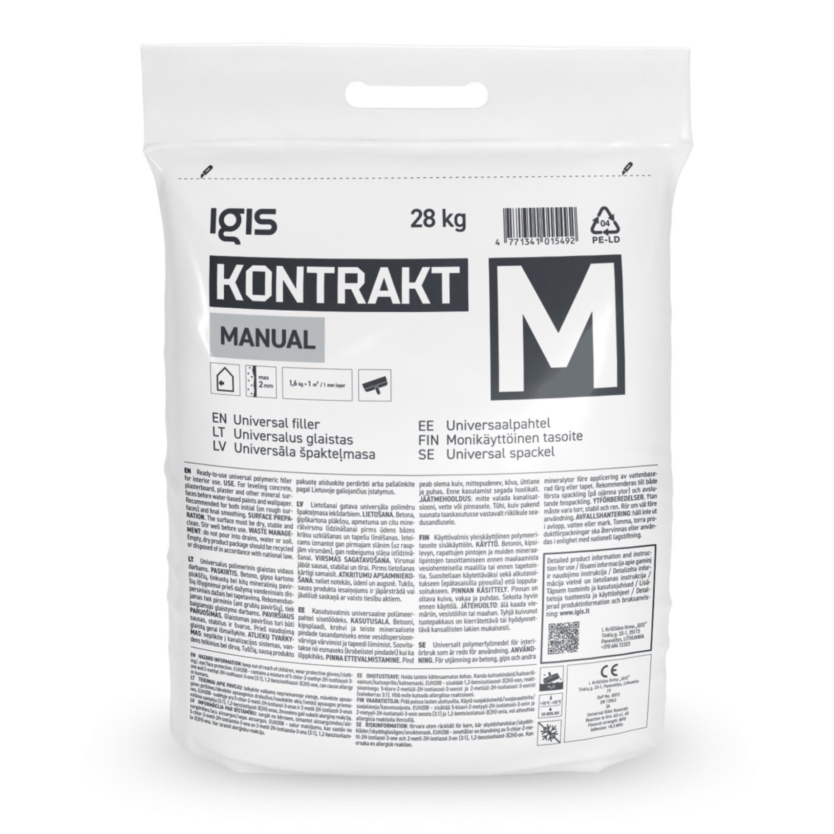 IGIS KONTRAKT M Gatava universālā špaktele