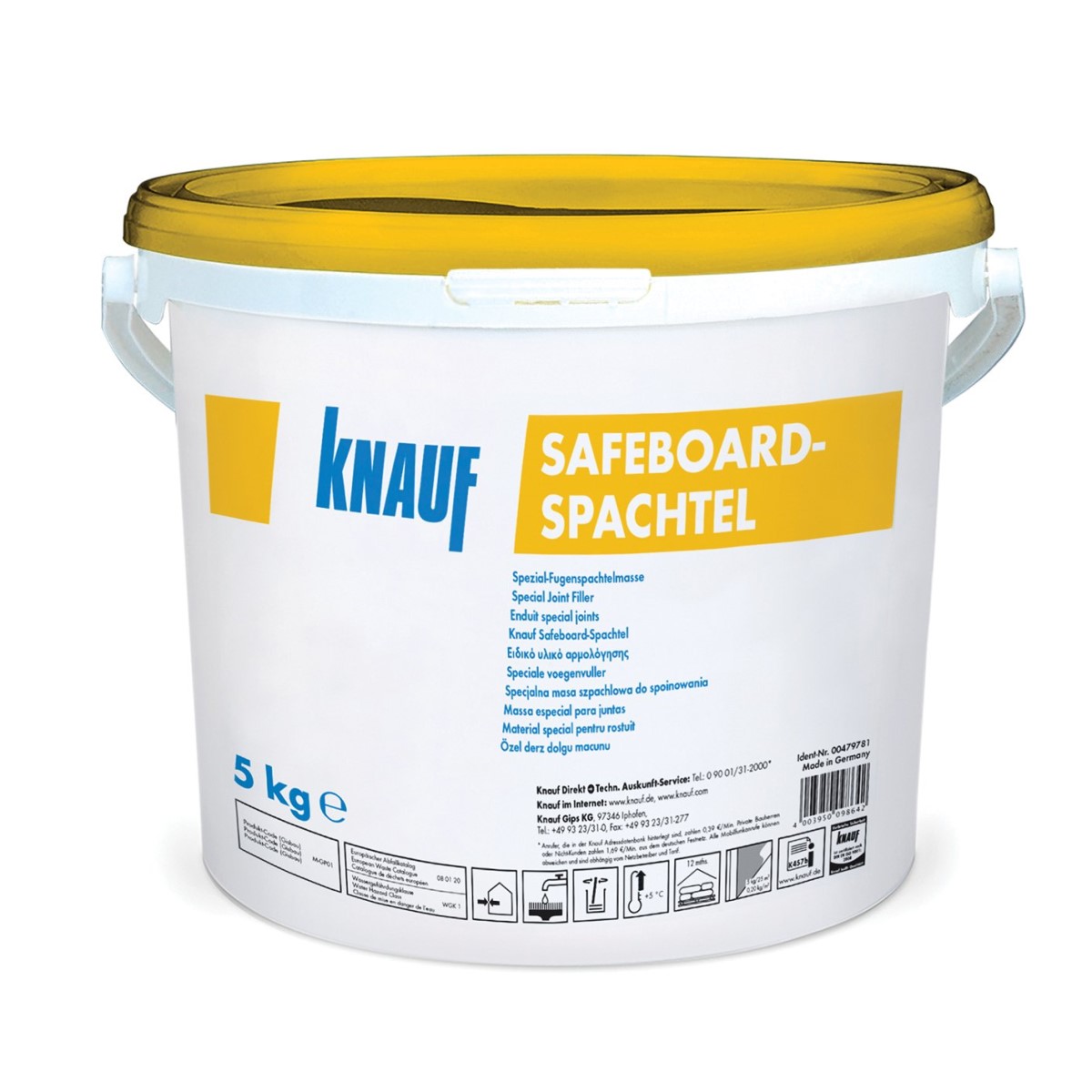Knauf Safeboard-Spachtel Špaktele Safeboard plākšņu šuvēm