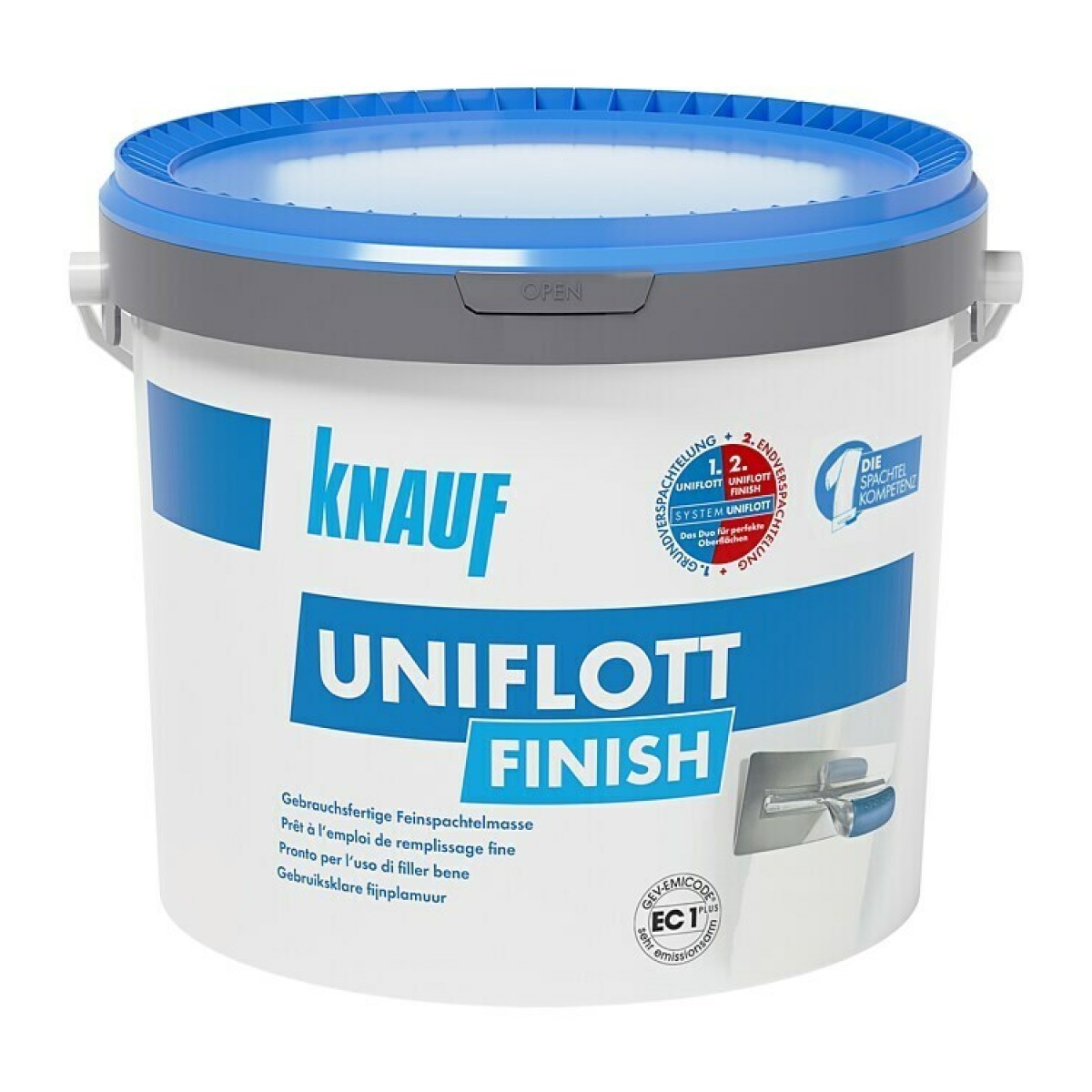 Knauf Uniflott Finish Lietošanai gatava smalkā špakteļmasa