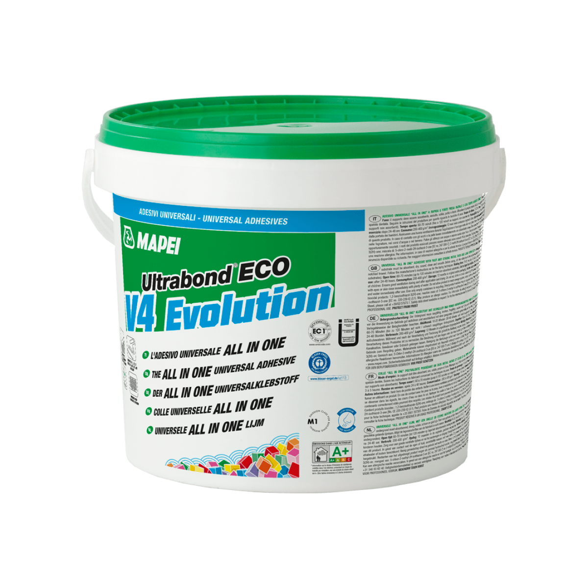 Mapei Ultrabond Eco V4 Evolution Universāla līme dažādiem mīkstajiem segumiem