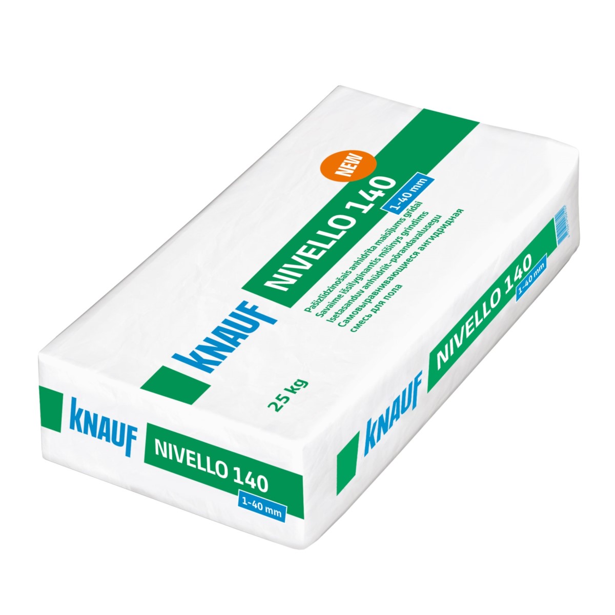 Knauf Nivello 140 Pašizlīdzinošais anhidrīta maisījums grīdām (1-40mm)