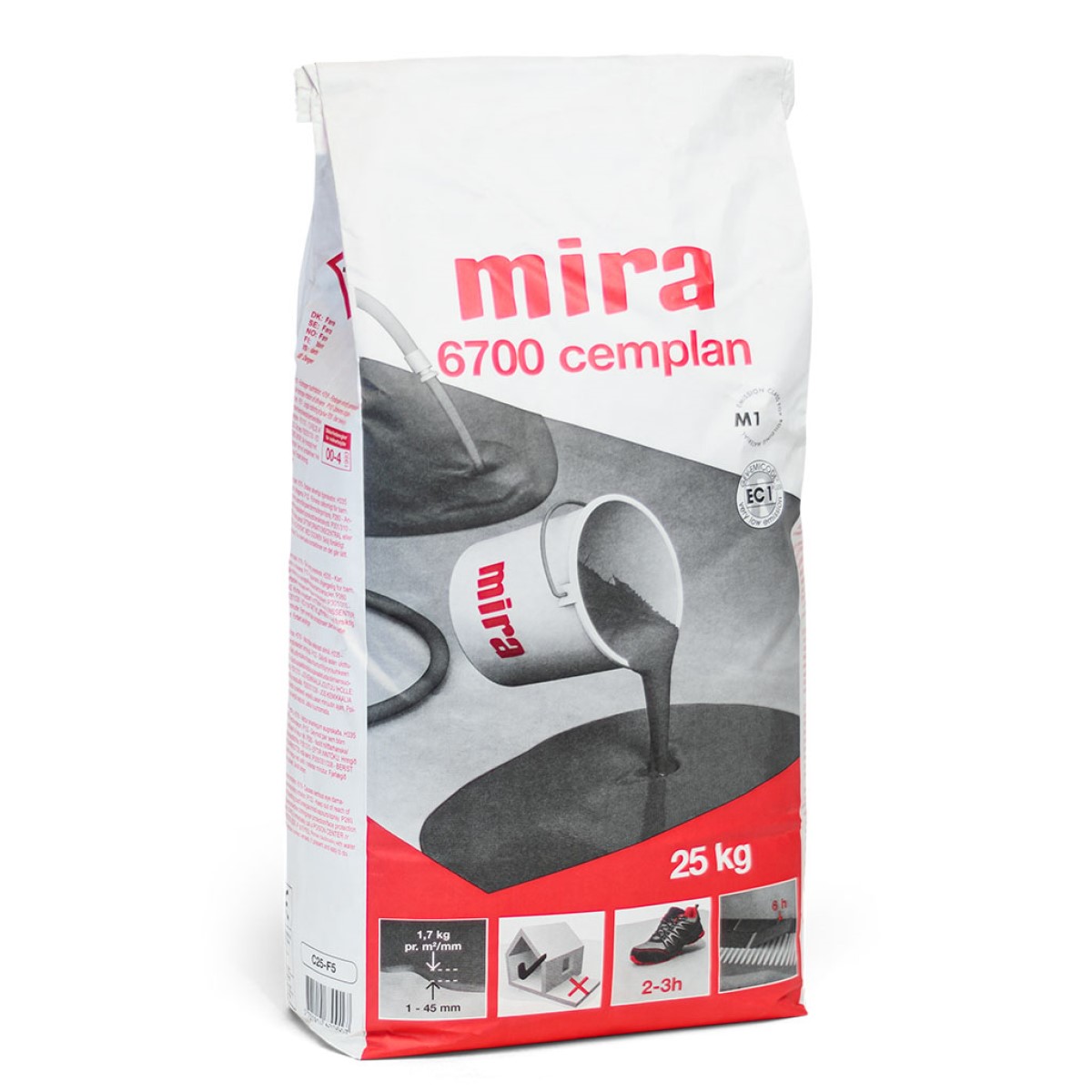 Mira 6700 Cemplan pašizlīdzinošs nobeiguma maisījums (1-45mm)